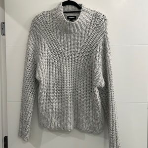 EXPRESS- Gray and Silver Wool Sweater